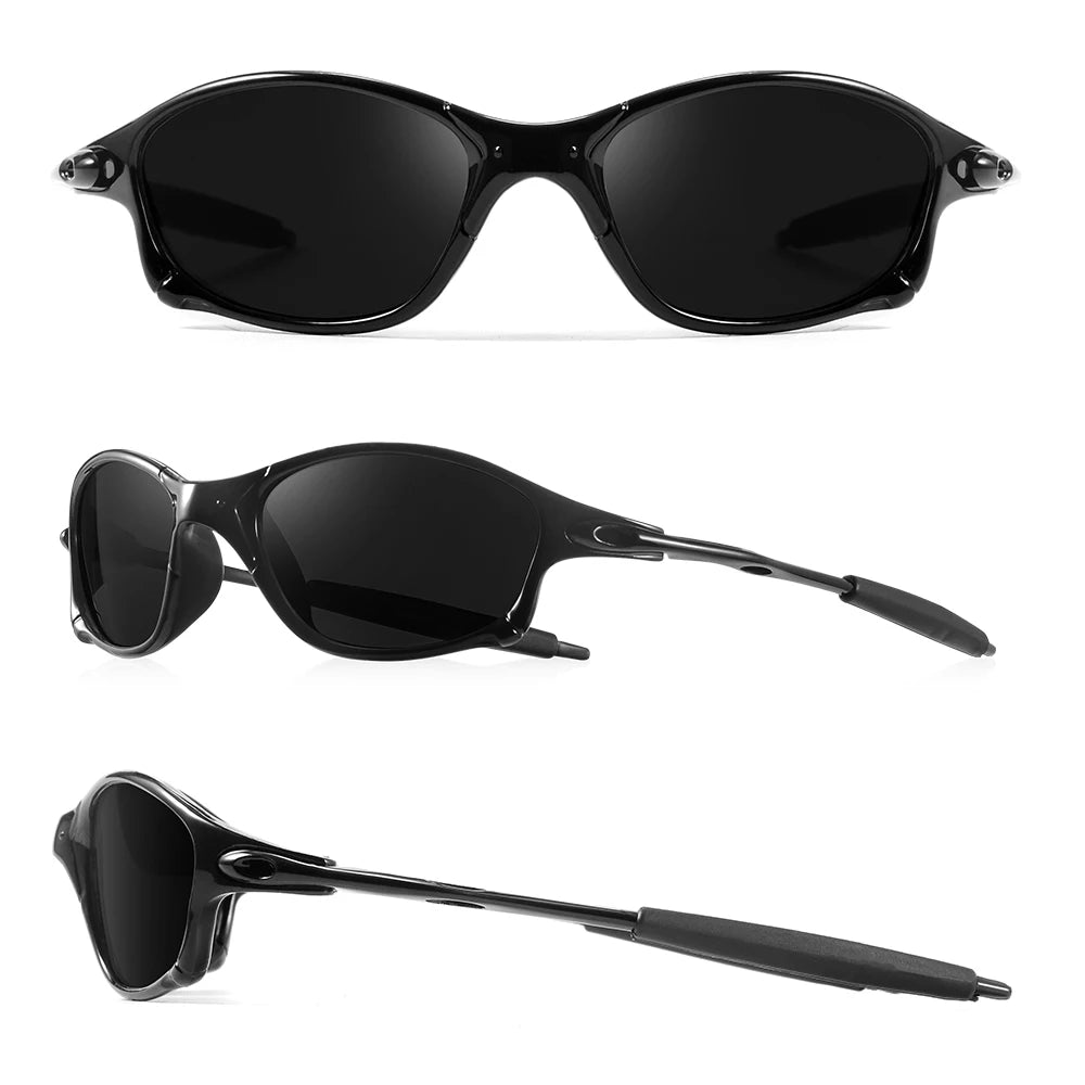 CRIXALIS Full Rim Frame Sport Sunglasses UV400 Lens - Silver / Pink Lens
